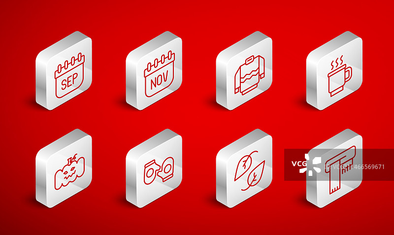 冬季围巾11月日历秋季系列图片素材