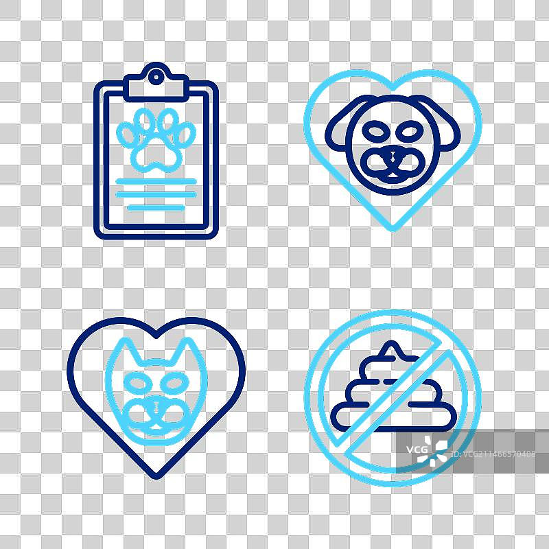 禁止粪便猫狗爱心与临床图片素材