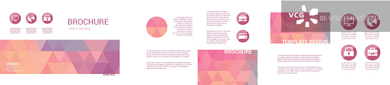 三角形宣传册设计图片素材