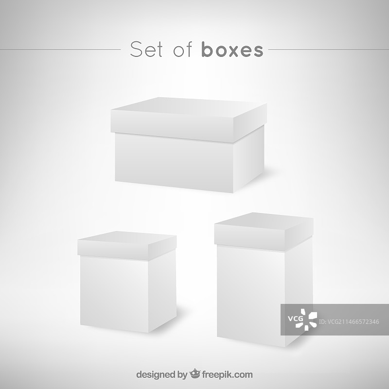 透视白色盒子图片素材