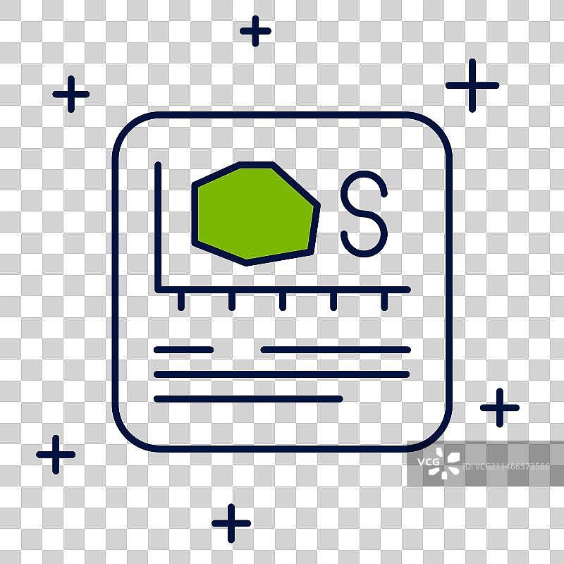 区域测量线性图标图片素材