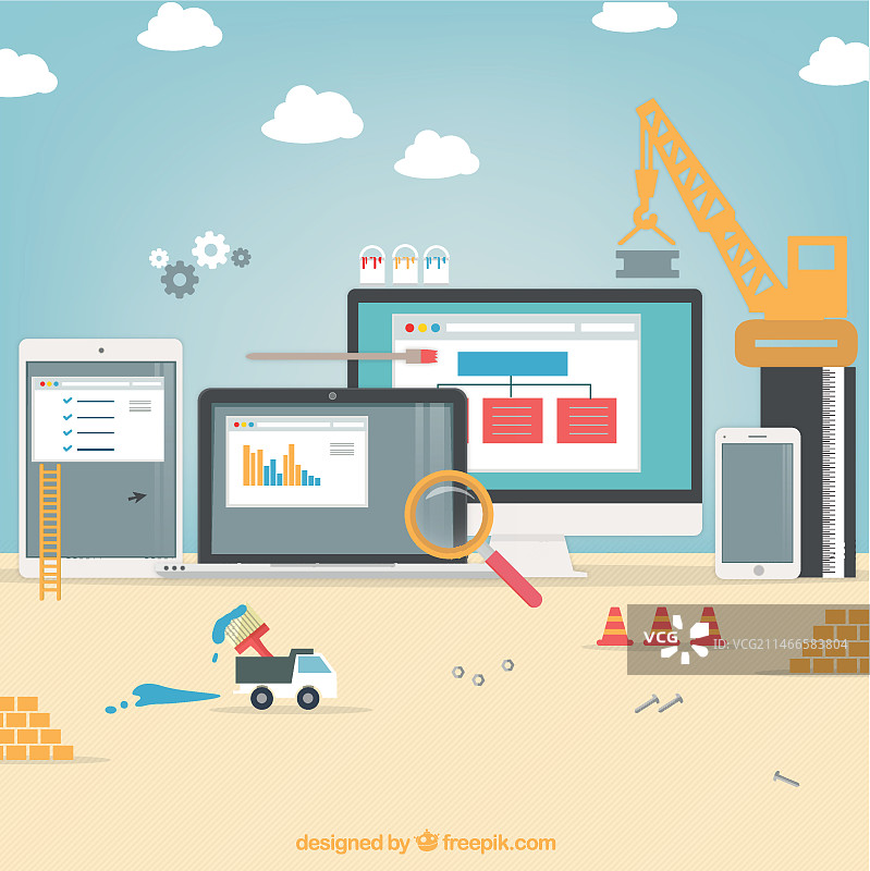 网站建设中图片素材