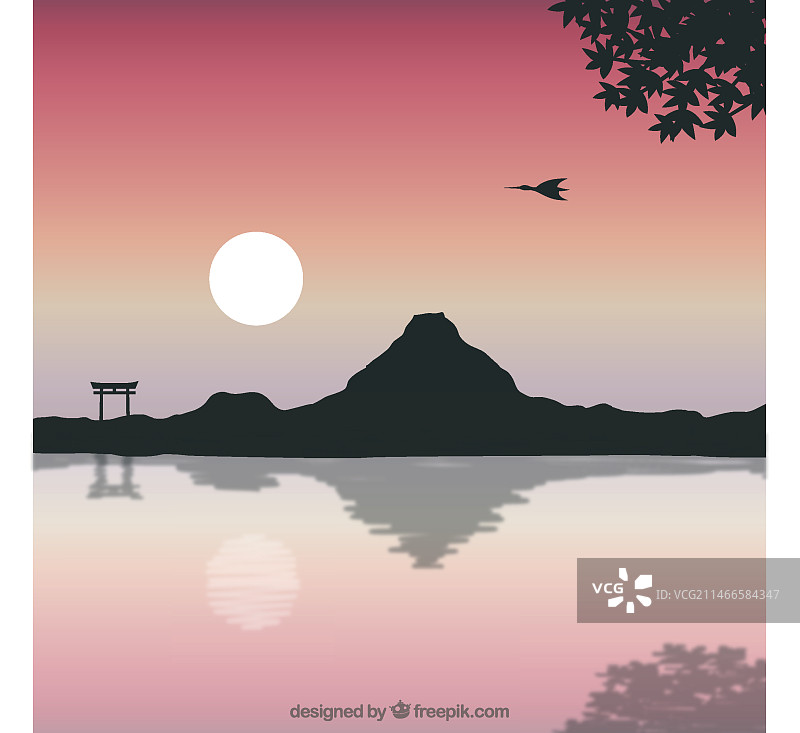 富士山日本风景图片素材