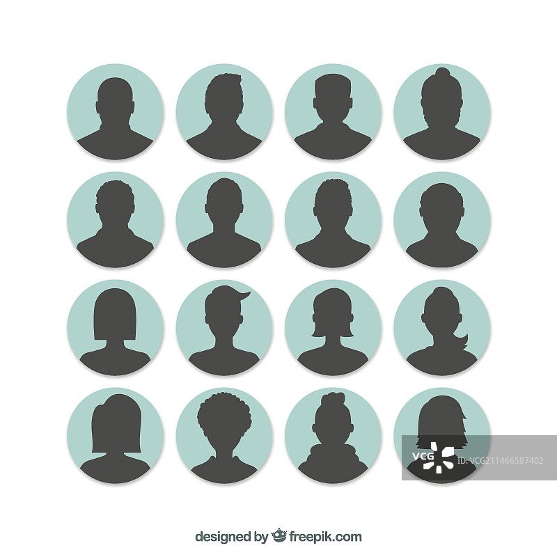 男人和女人头像图片素材