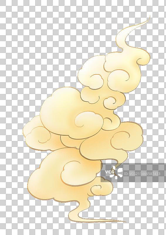 国潮风中国风古典祥云纹理纹样插画图片素材