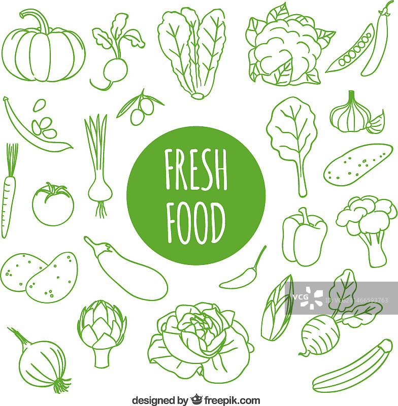 手绘新鲜食品图片素材