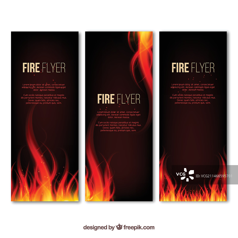 火焰宣传单图片素材
