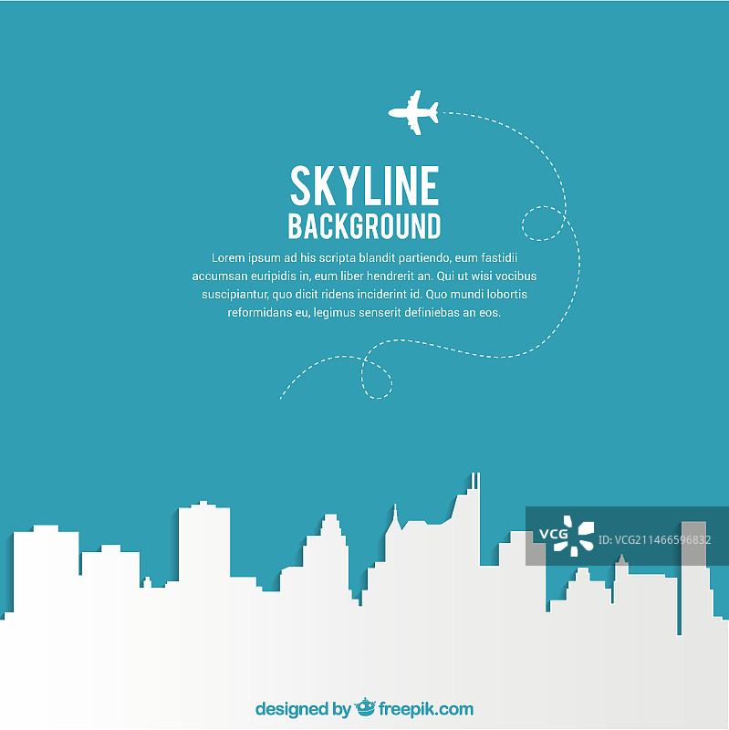 城市天际线背景图片素材