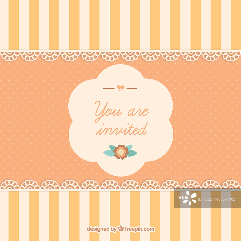 可爱的邀请卡图片素材