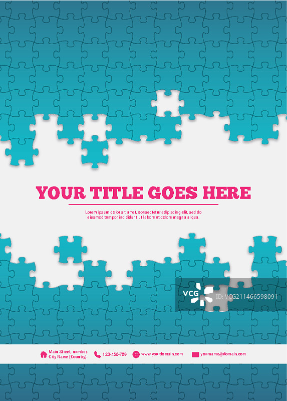 拼图小册子图片素材