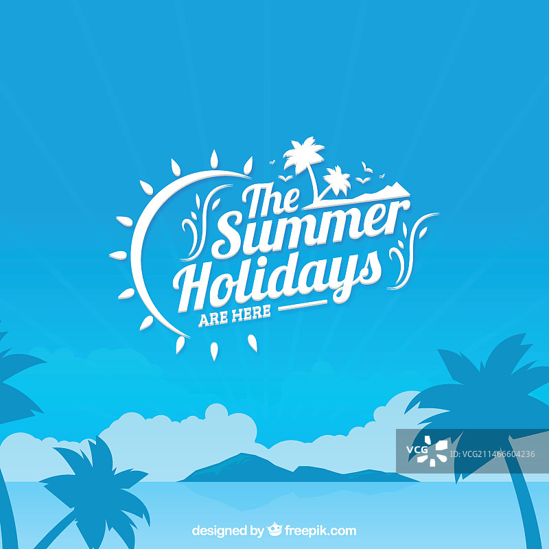 夏季假日背景图片素材