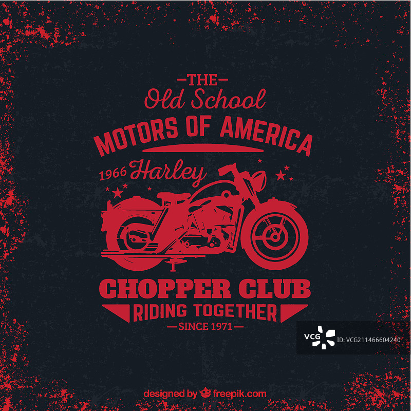 做旧直升机俱乐部标志图片素材