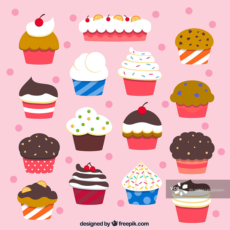 美味纸杯蛋糕合集图片素材