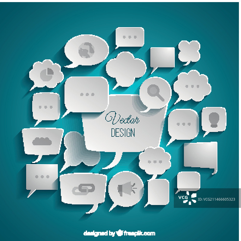 各种商务语音气泡图片素材