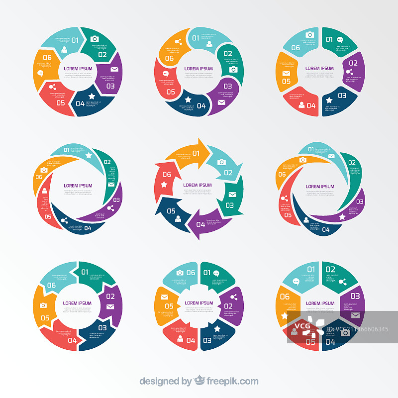 饼图信息图图片素材