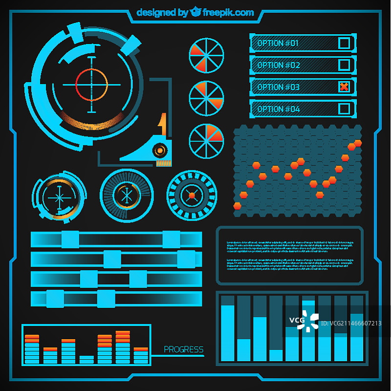 未来感信息图设计图片素材
