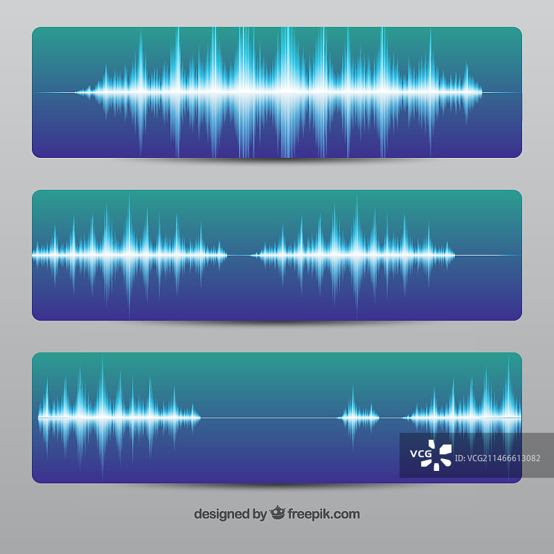 声波banner图片素材