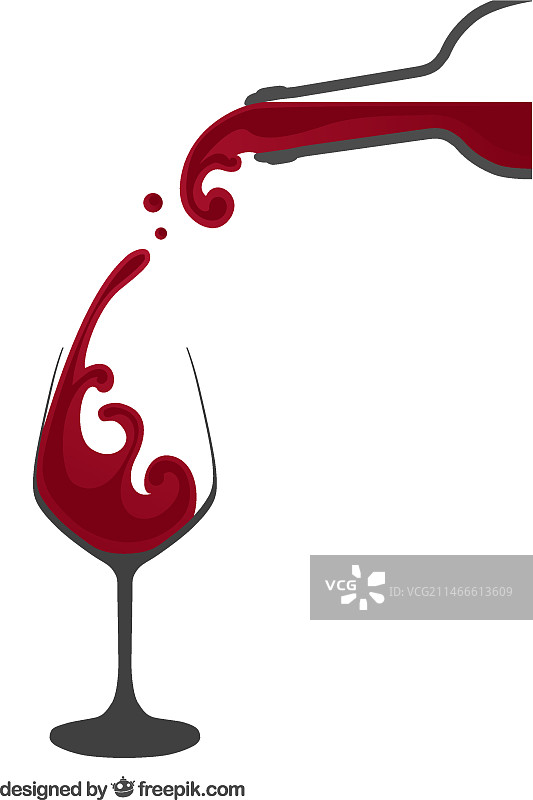 倒红酒图片素材