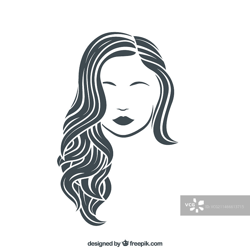 女人面部特征图片素材