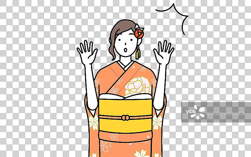 新年和成人节的初诣图片素材