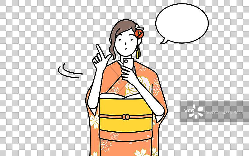 新年和成人节的初诣图片素材