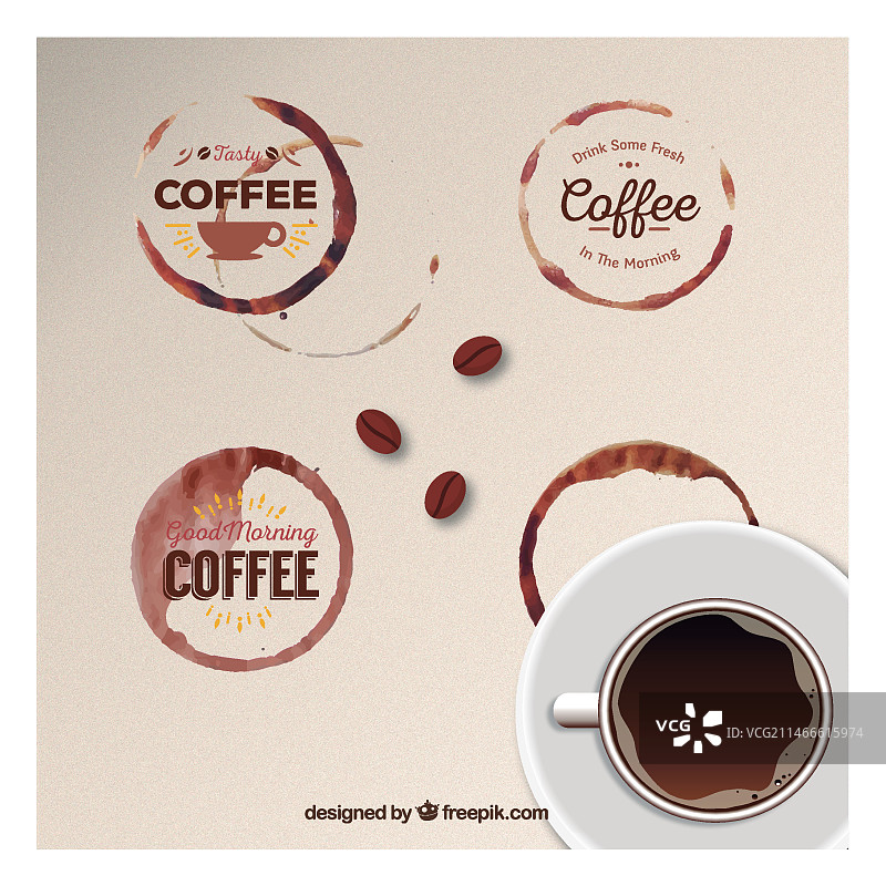 咖啡渍印记图片素材