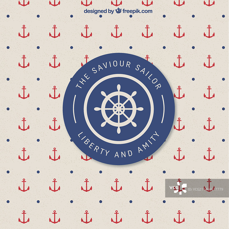 复古航海徽章图片素材