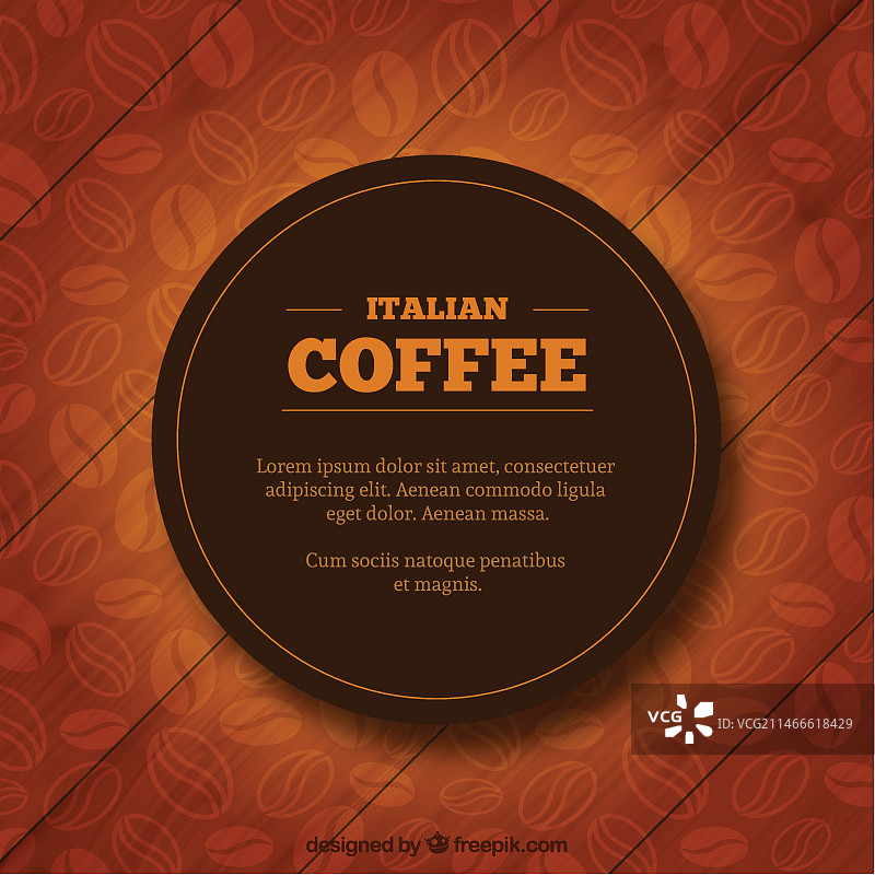 意大利咖啡标签图片素材