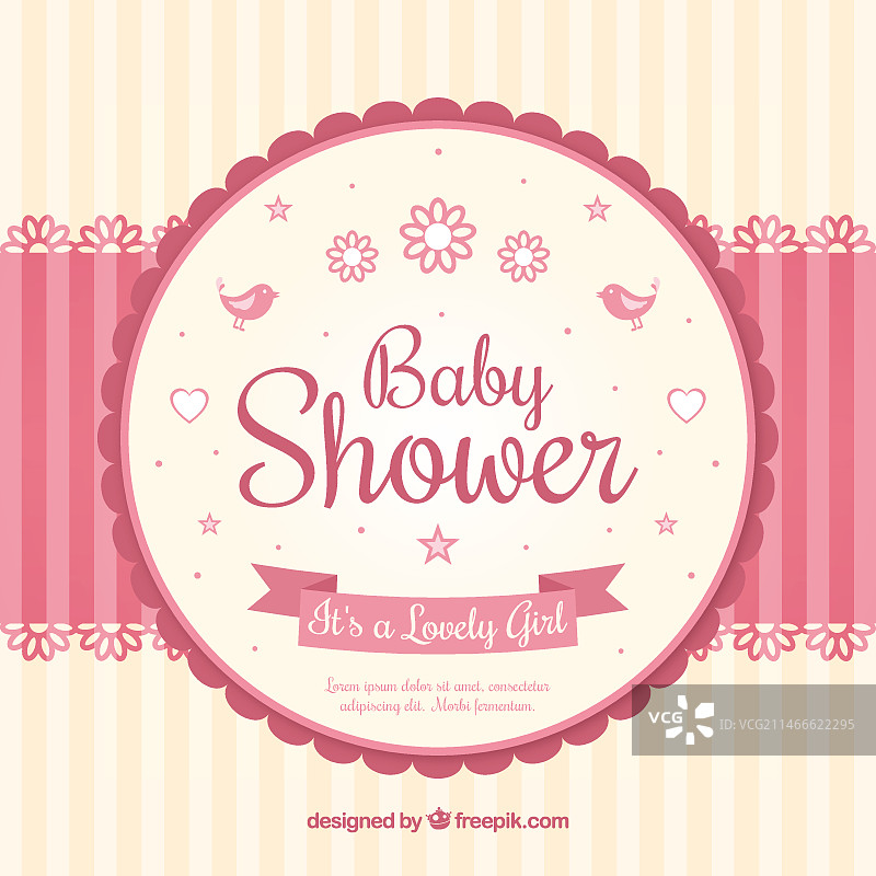 带有手机的婴儿送礼会卡片图片素材