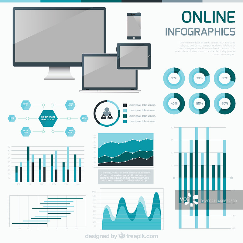 在线信息图表图片素材