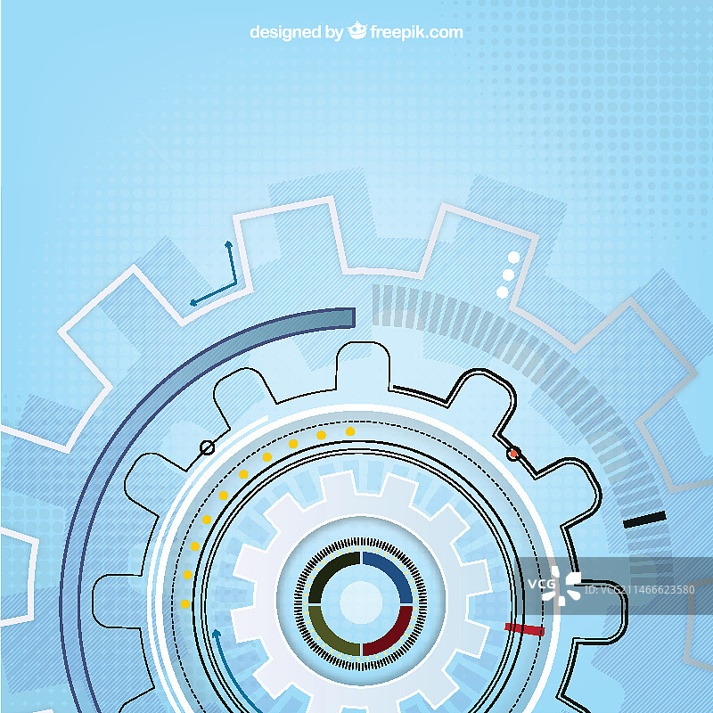 抽象齿轮背景图片素材