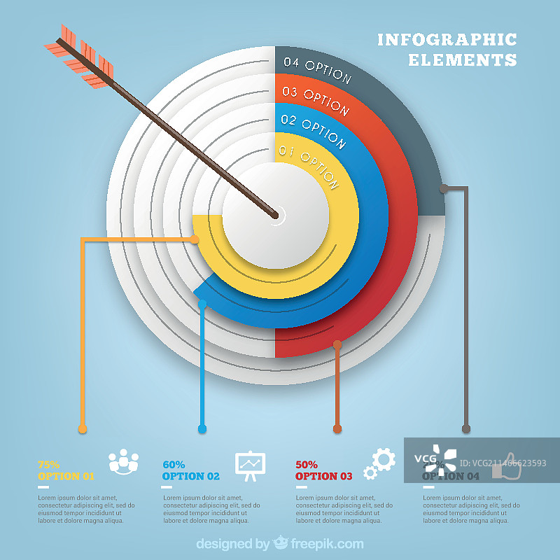 商务目标信息图图片素材