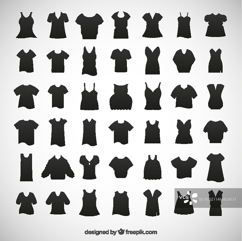 服装轮廓图片素材