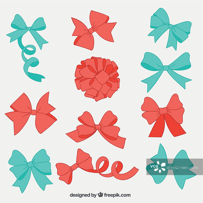 蝴蝶结合集图片素材