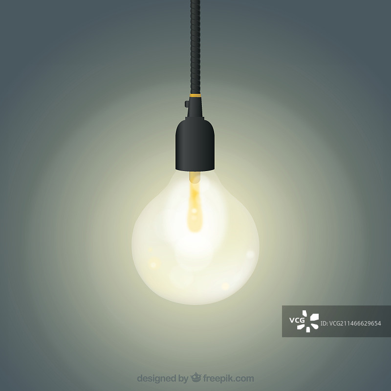 发光灯泡图片素材