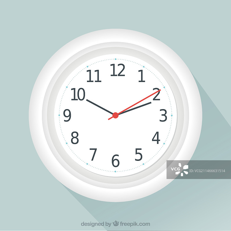 白色时钟图片素材