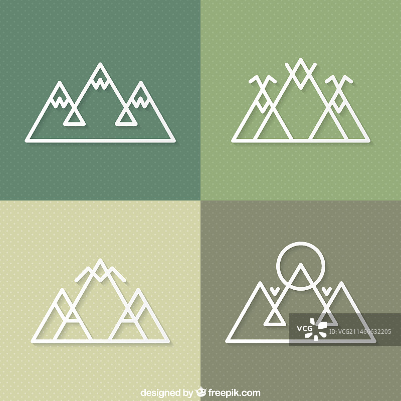 山峰图标图片素材