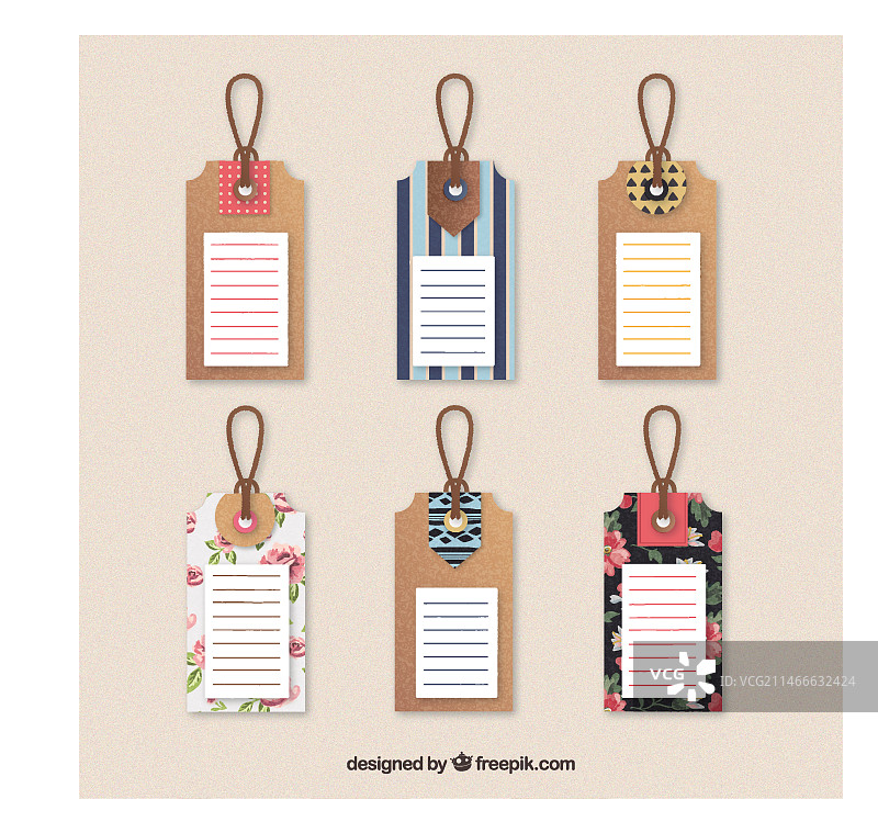 可爱的标签合集图片素材