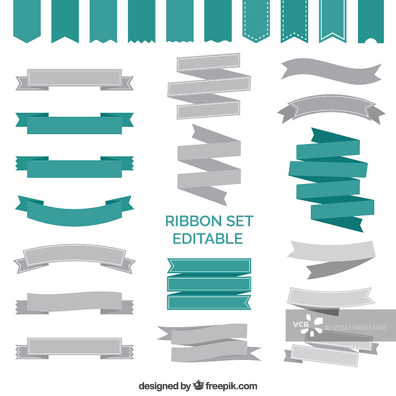 复古丝带合集图片素材