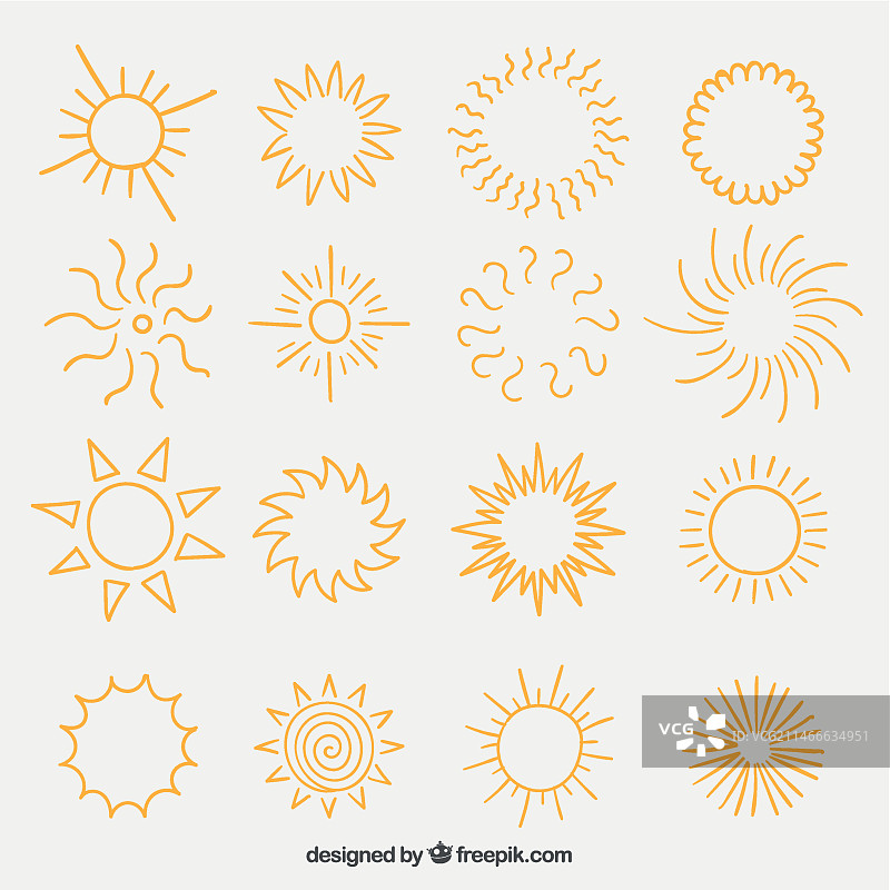 各种太阳图案图片素材