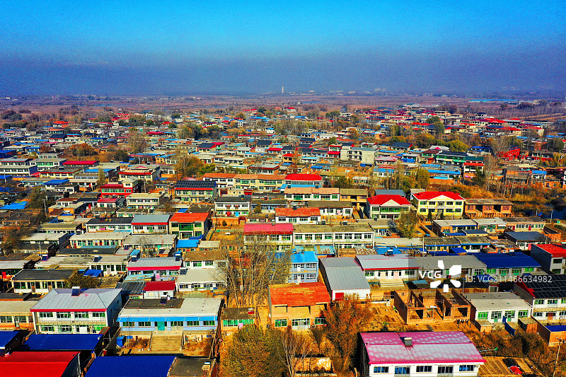 华北明珠白洋淀冬季风光如画卷 （雄安新区安新县孙庄子）图片素材