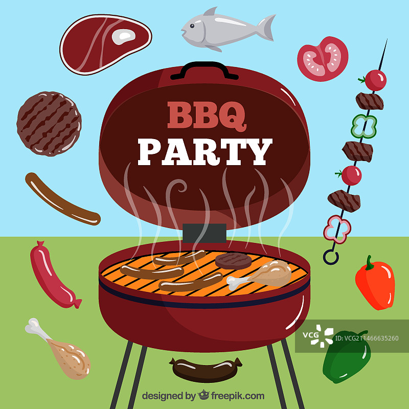 烧烤派对图片素材