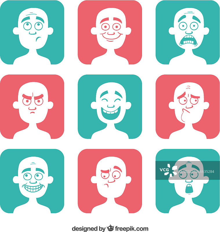 卡通头像图片素材