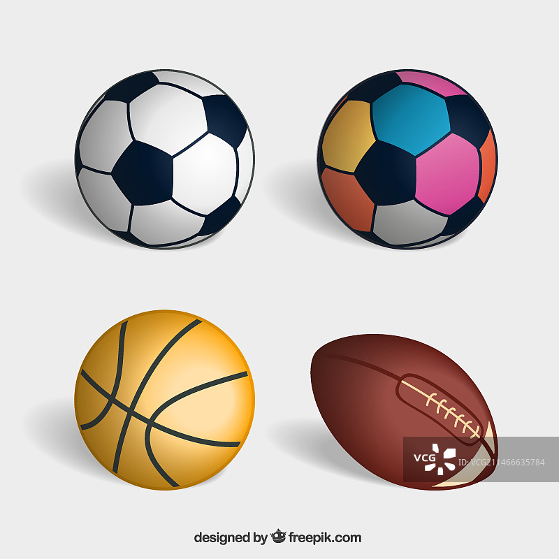 各种运动球图片素材