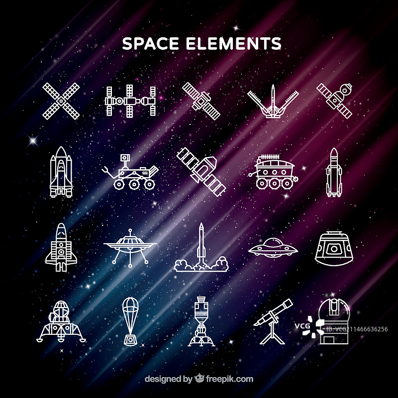 太空元素图片素材