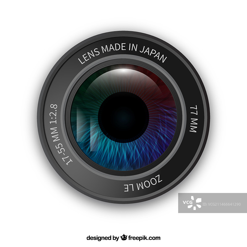 带眼睛的相机镜头图片素材
