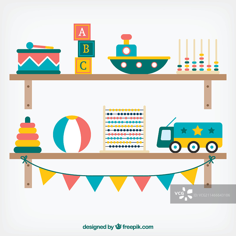 货架上的玩具图片素材