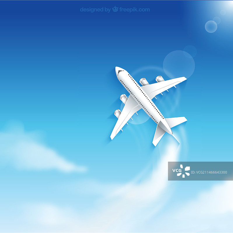 飞行中的飞机图片素材