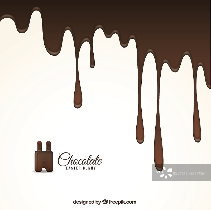 复活节融化的巧克力背景图片素材