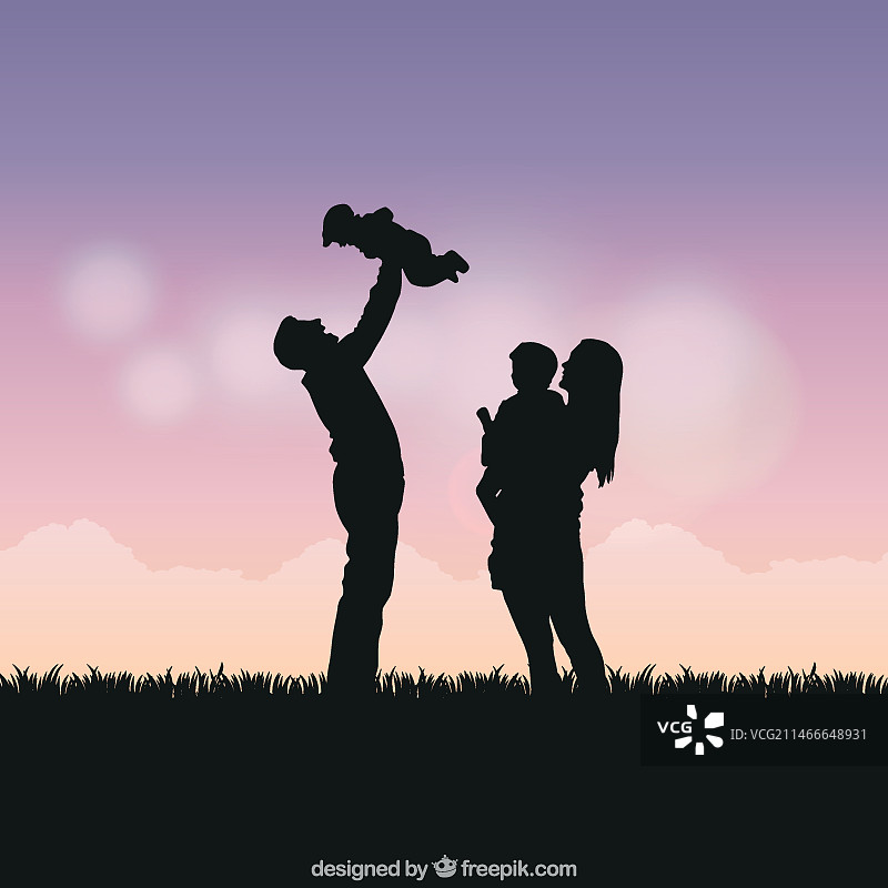 家庭轮廓图片素材